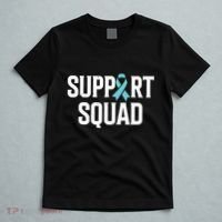 Support Squad Ovarian Cancer Raise Ovarian Cancer Awareness T-Shirt thumb 5