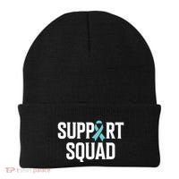 Support Squad Ovarian Cancer Raise Ovarian Cancer Awareness Beanie thumb 0