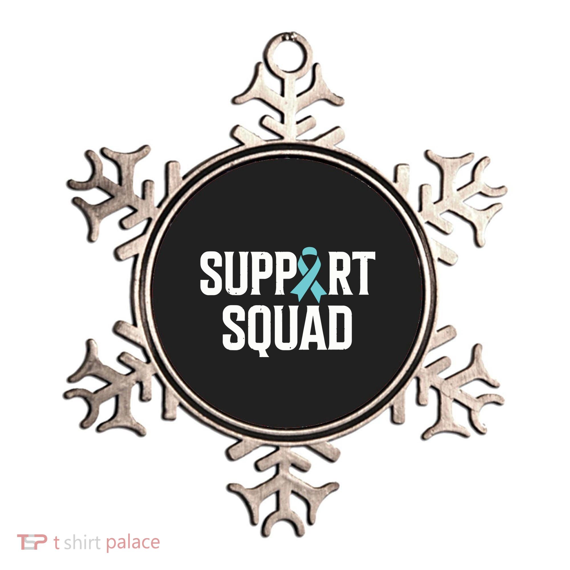 Support Squad Ovarian Cancer Raise Ovarian Cancer Awareness Ornament