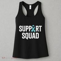 Support Squad Ovarian Cancer Raise Ovarian Cancer Awareness Women's Tank Top thumb 3