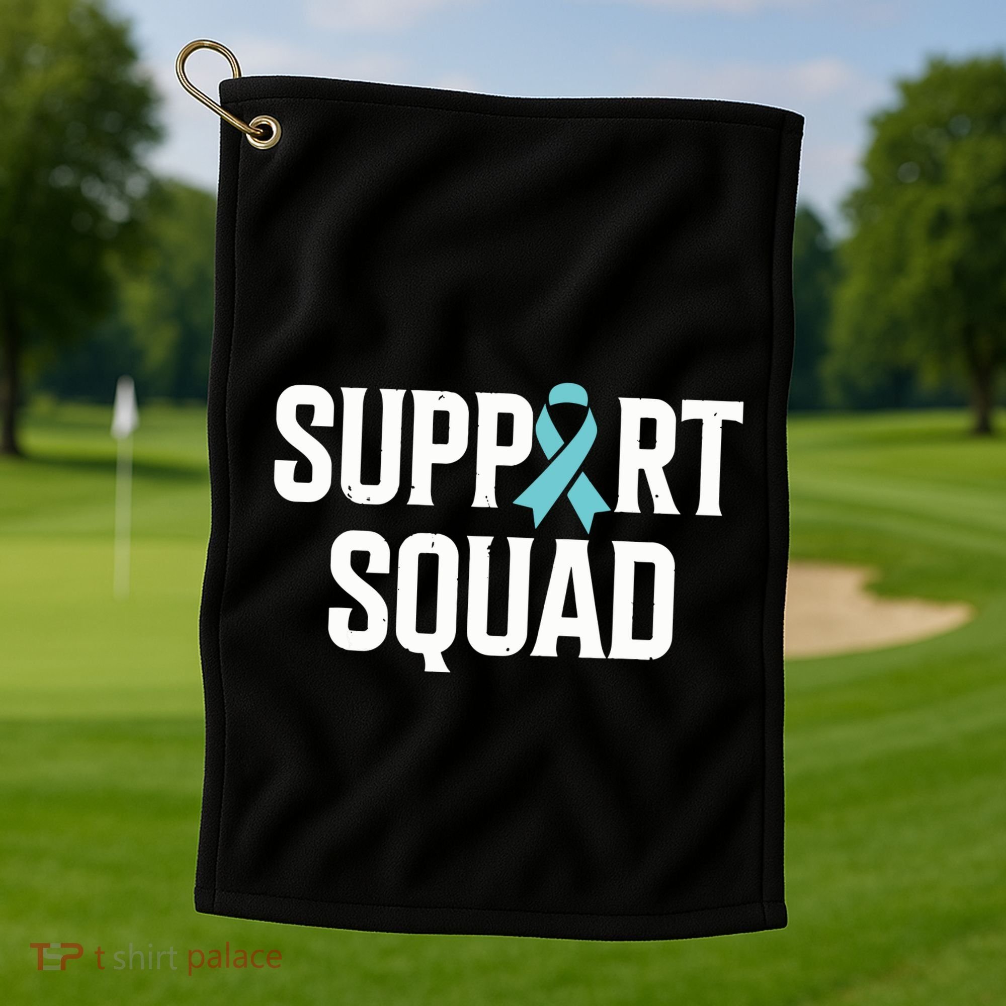 Support Squad Ovarian Cancer Raise Ovarian Cancer Awareness Golf Towel