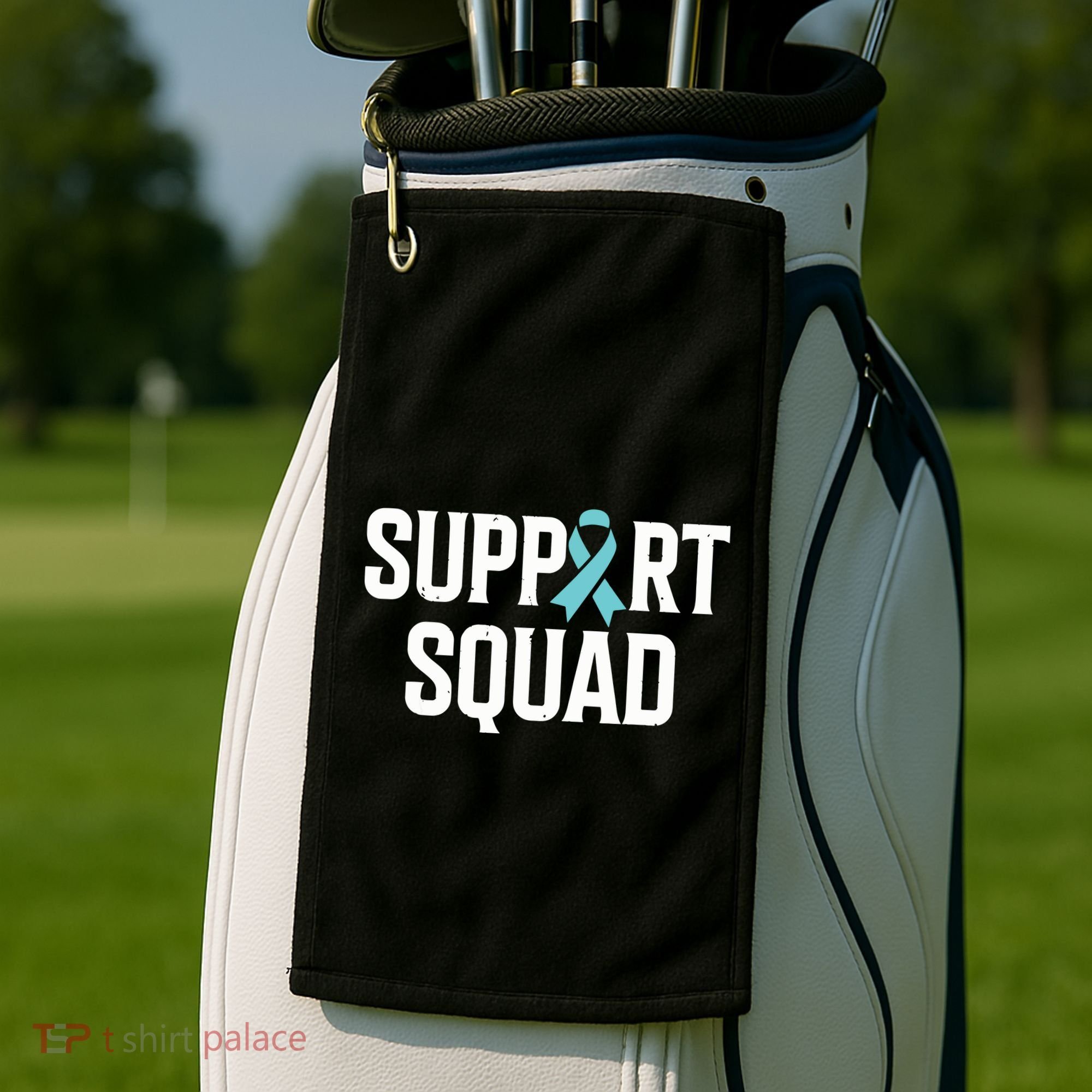 Support Squad Ovarian Cancer Raise Ovarian Cancer Awareness Golf Towel
