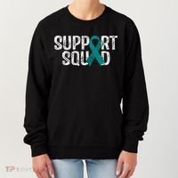Support Squad Ovarian Cancer Awareness Women's Sweatshirt thumb 0