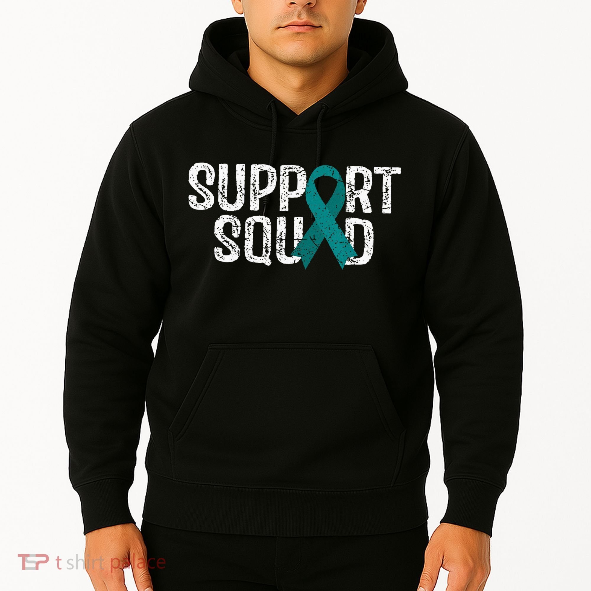 Support Squad Ovarian Cancer Awareness Hoodie