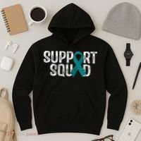 Support Squad Ovarian Cancer Awareness Hoodie thumb 3