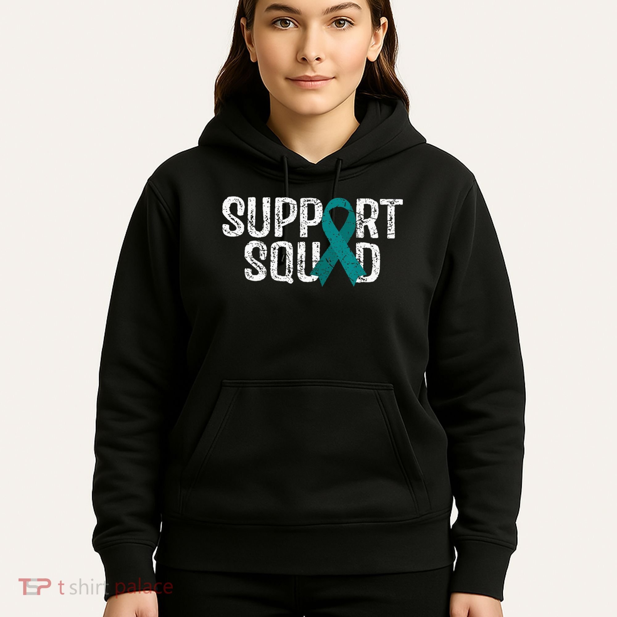 Support Squad Ovarian Cancer Awareness Hoodie