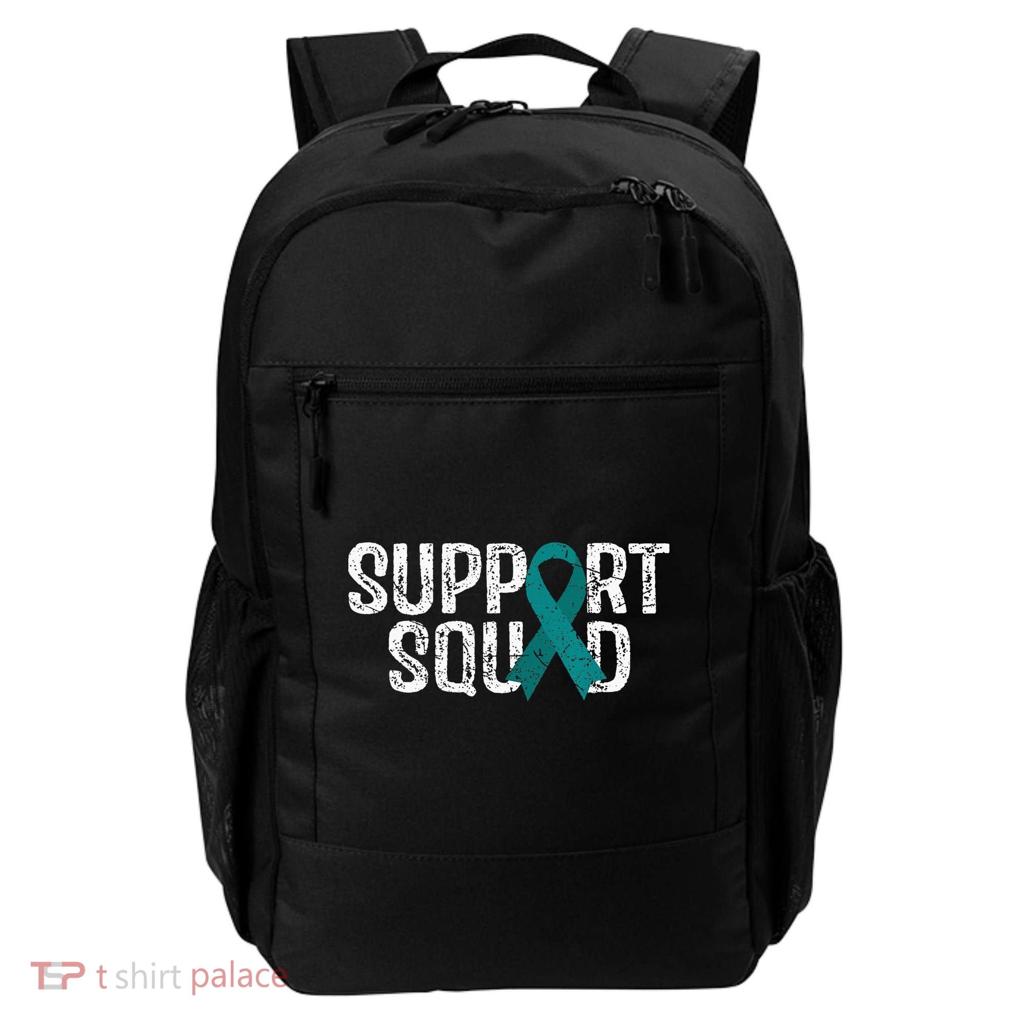 Support Squad Ovarian Cancer Awareness Backpack