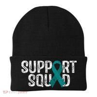 Support Squad Ovarian Cancer Awareness Beanie thumb 0
