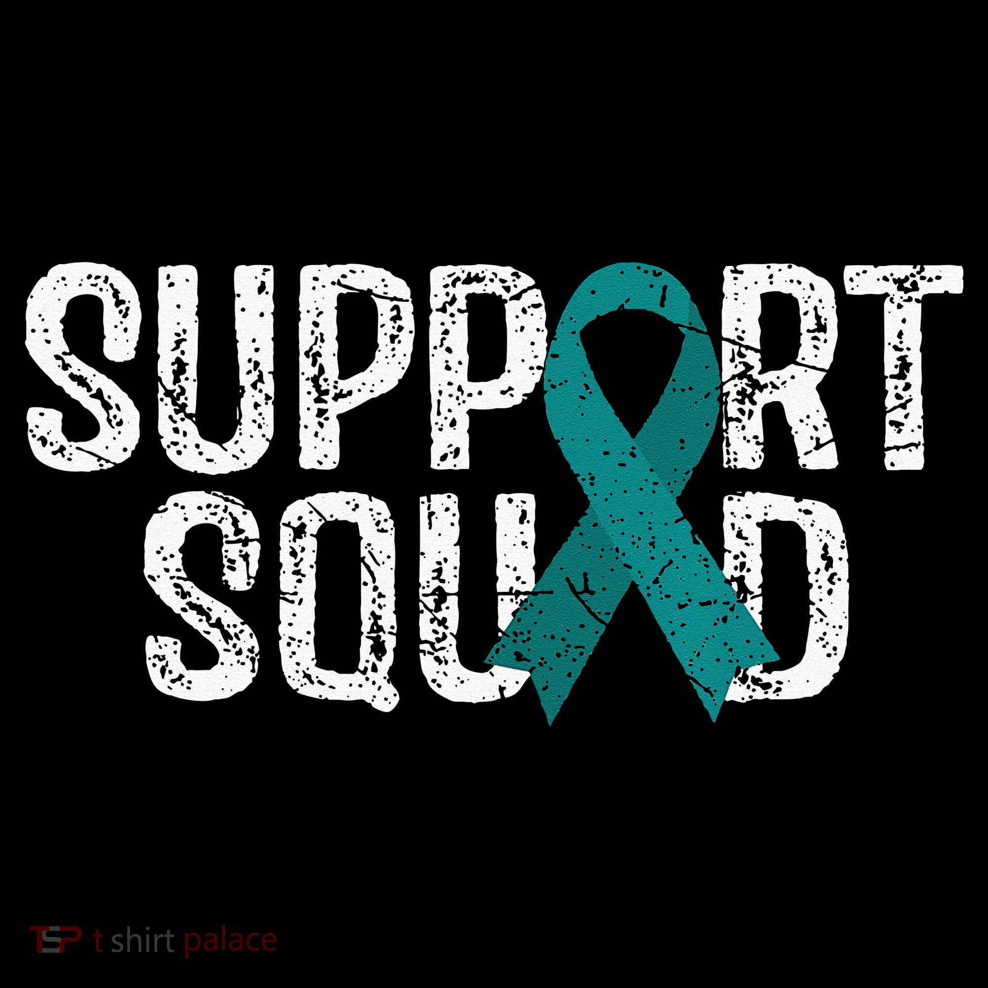 Support Squad Ovarian Cancer Awareness Women's Hoodie