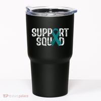 Support Squad Ovarian Cancer Awareness Tumbler thumb 0