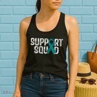 Support Squad Ovarian Cancer Awareness Women's Tank Top thumb 2