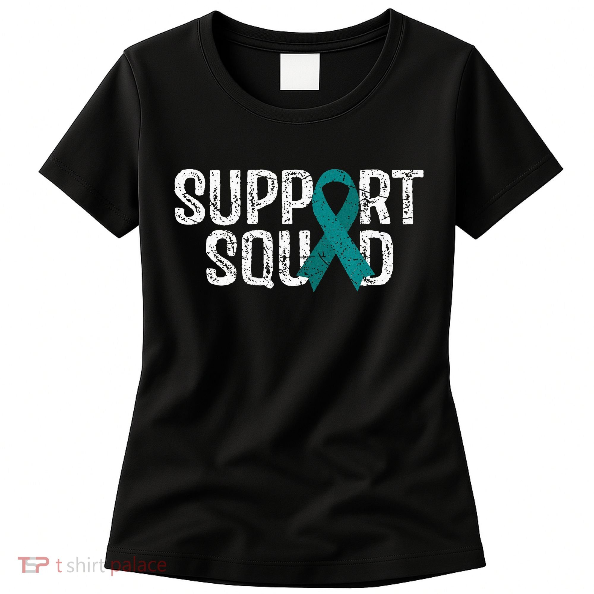 Support Squad Ovarian Cancer Awareness Women's T-Shirt