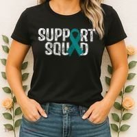 Support Squad Ovarian Cancer Awareness Women's T-Shirt thumb 2