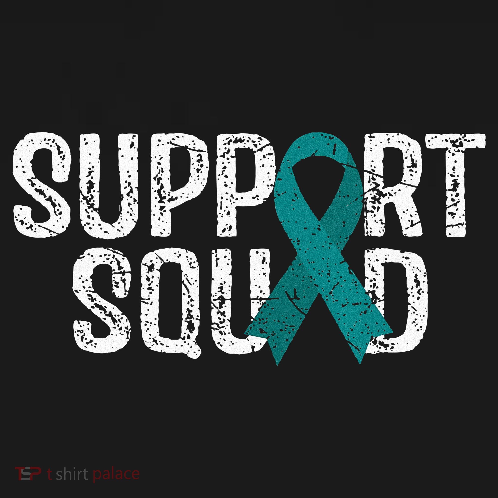 Support Squad Ovarian Cancer Awareness Kids Sweatshirt