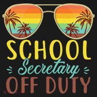 School Secretary Off Duty Summer Vacation Last Day Of School Backpack thumb 2
