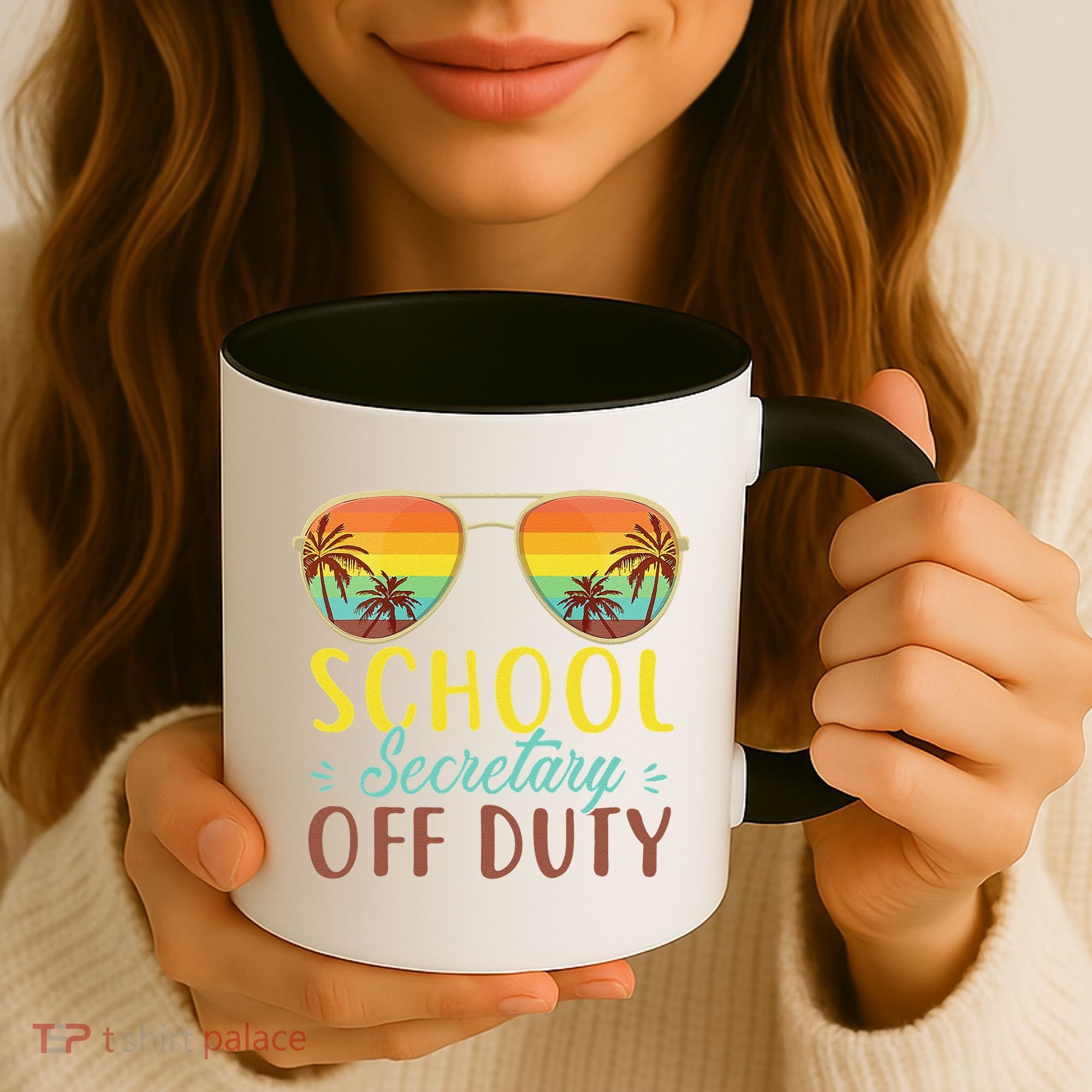 School Secretary Off Duty Summer Vacation Last Day Of School Coffee Mug
