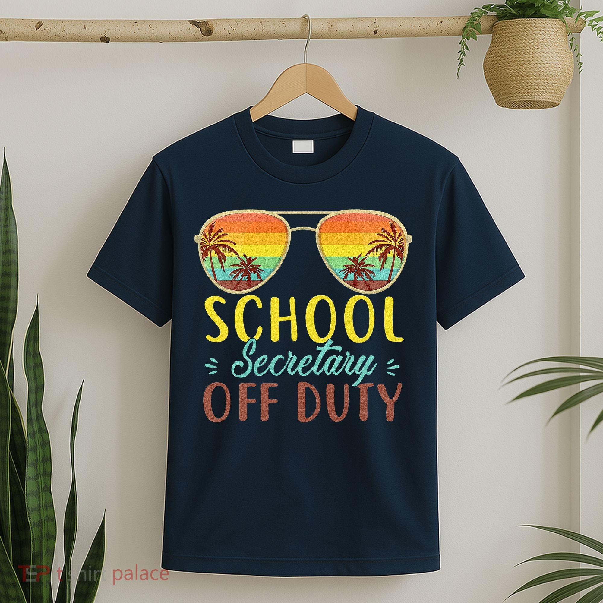 School Secretary Off Duty Summer Vacation Last Day Of School T-Shirt
