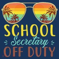 School Secretary Off Duty Summer Vacation Last Day Of School Mousepad thumb 1