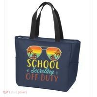 School Secretary Off Duty Summer Vacation Last Day Of School Tote Bag thumb 3