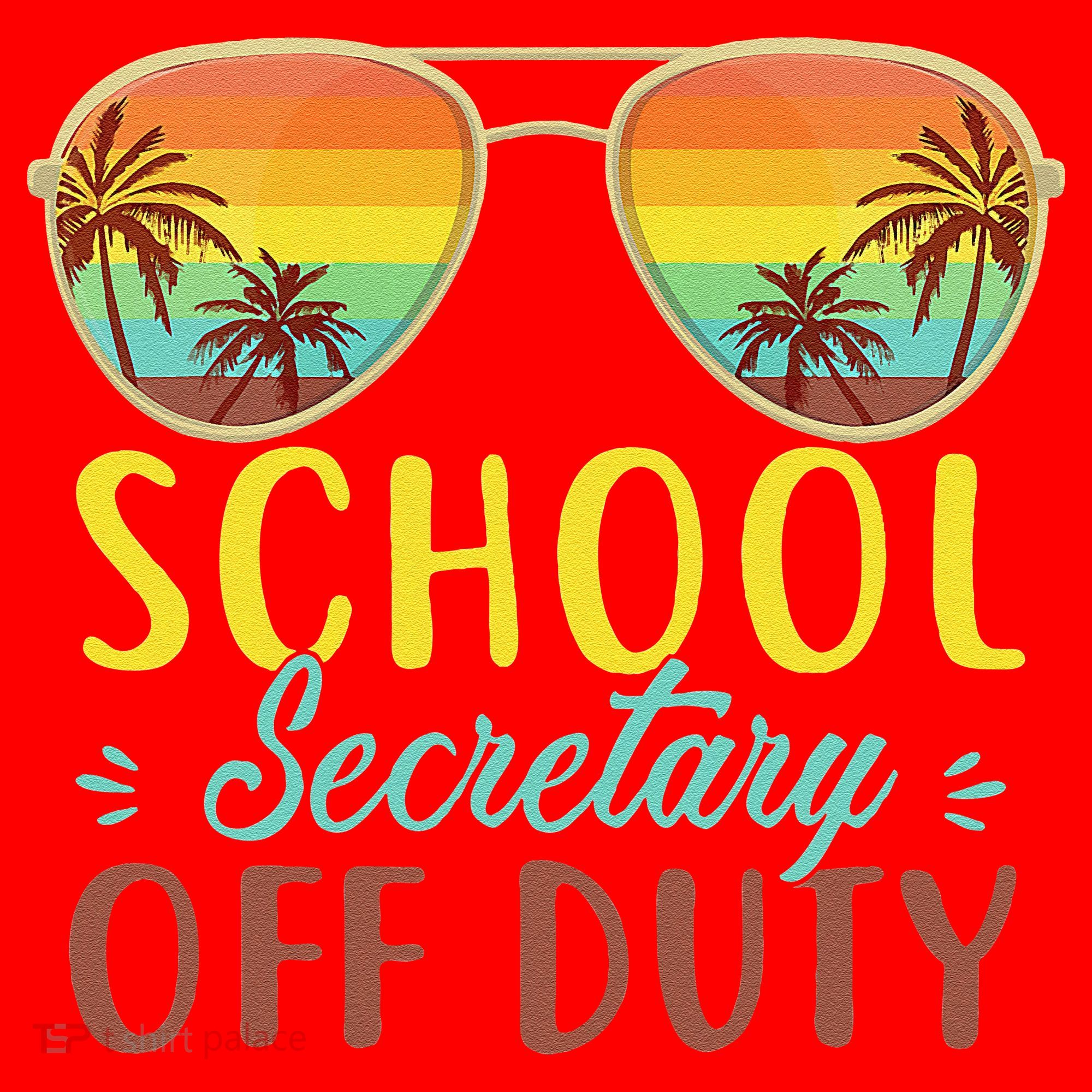 School Secretary Off Duty Summer Vacation Last Day Of School Santa Hat