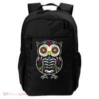 Sugar Skull Owl Dia De Los Muertos Halloween Backpack thumb 0