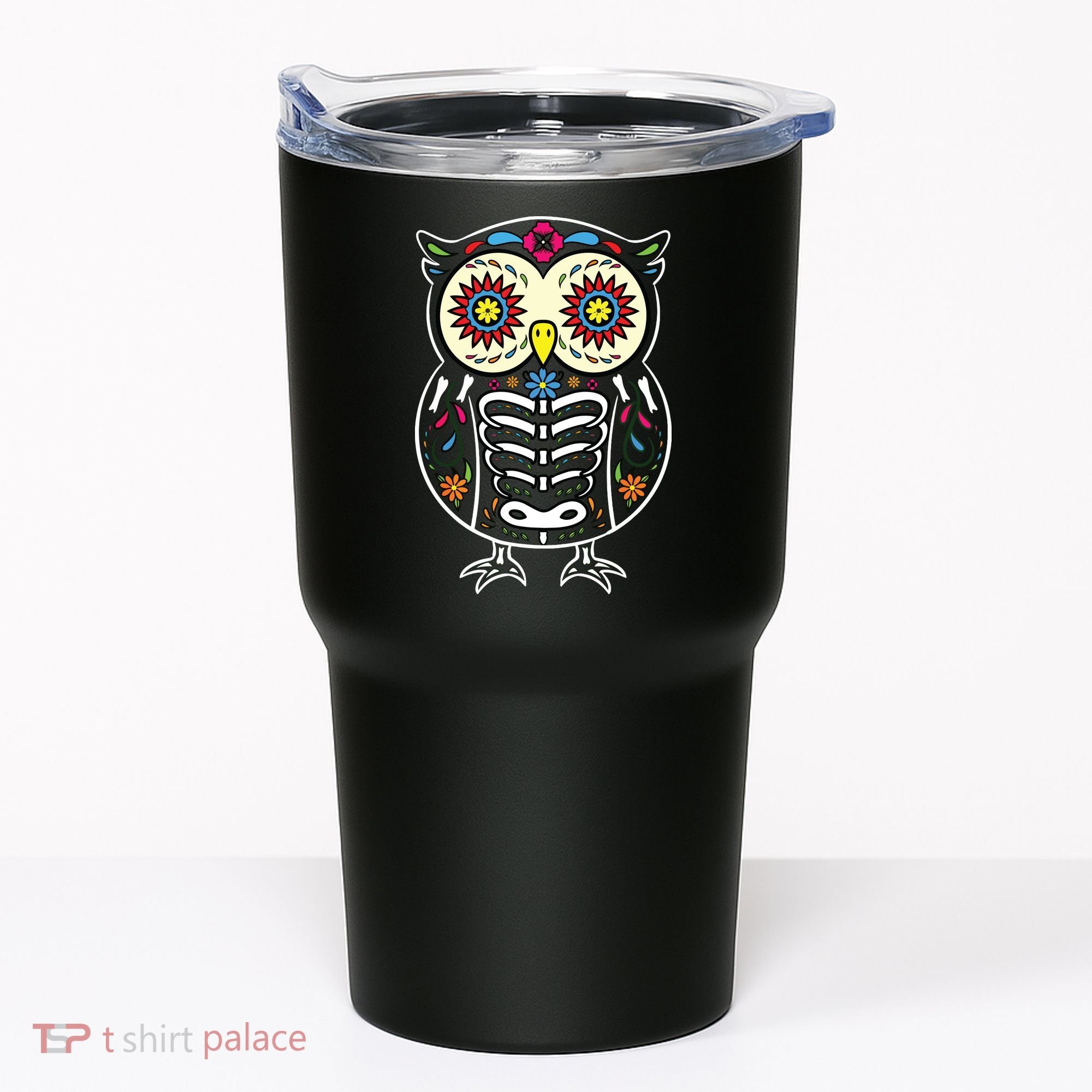 Sugar Skull Owl Dia De Los Muertos Halloween Tumbler