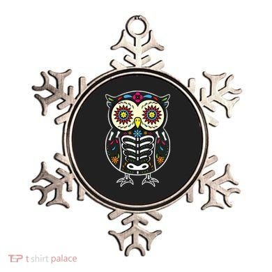 Sugar Skull Owl Dia De Los Muertos Halloween Ornament