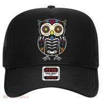 Sugar Skull Owl Dia De Los Muertos Halloween Hat thumb 0
