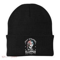 Stay Strapped Or Get Clapped George Washington Beanie thumb 0