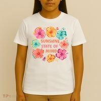 Sunshine State Of Mind Flower Floral Hibicus Tropical T-Shirt thumb 4