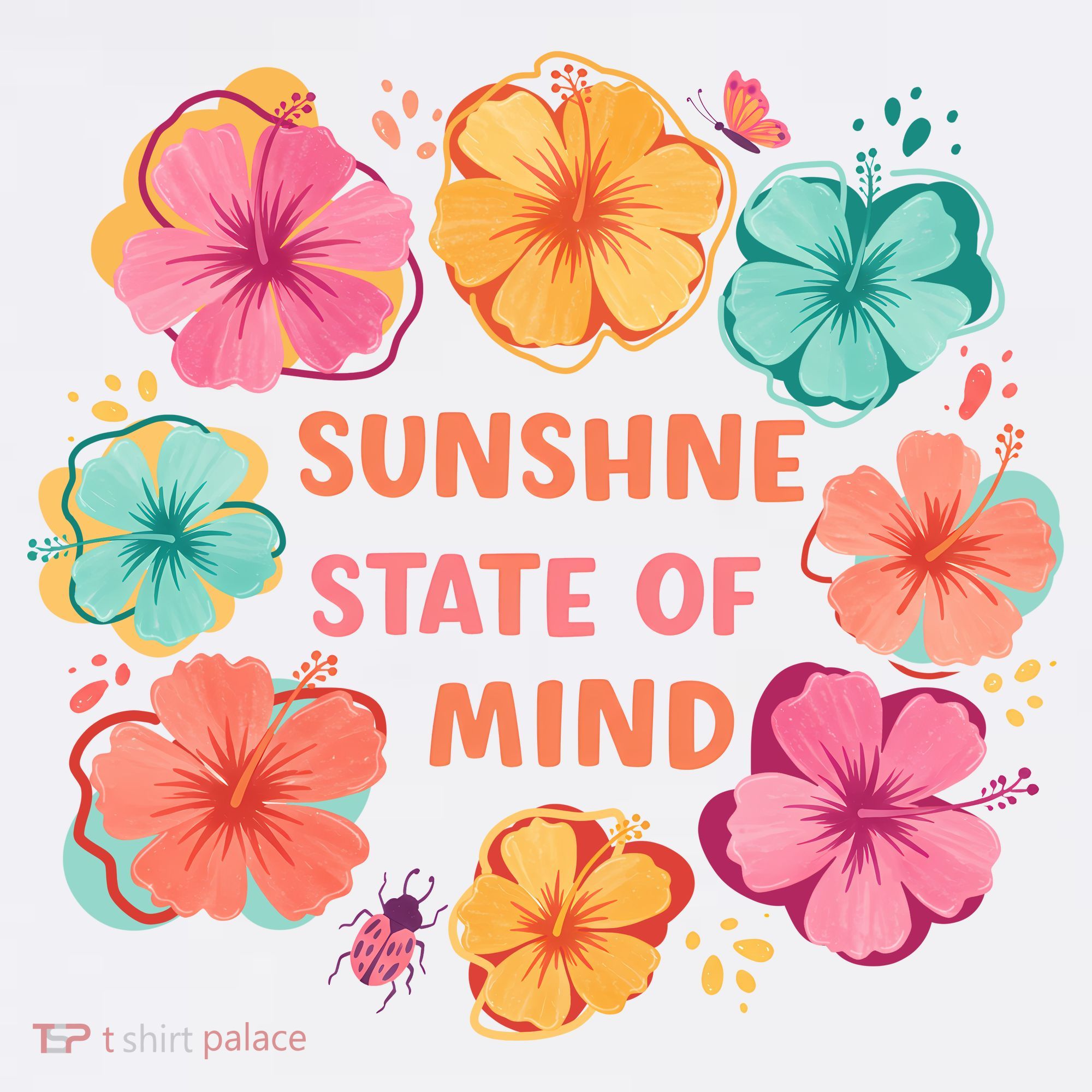 Sunshine State Of Mind Flower Floral Hibicus Tropical Mousepad