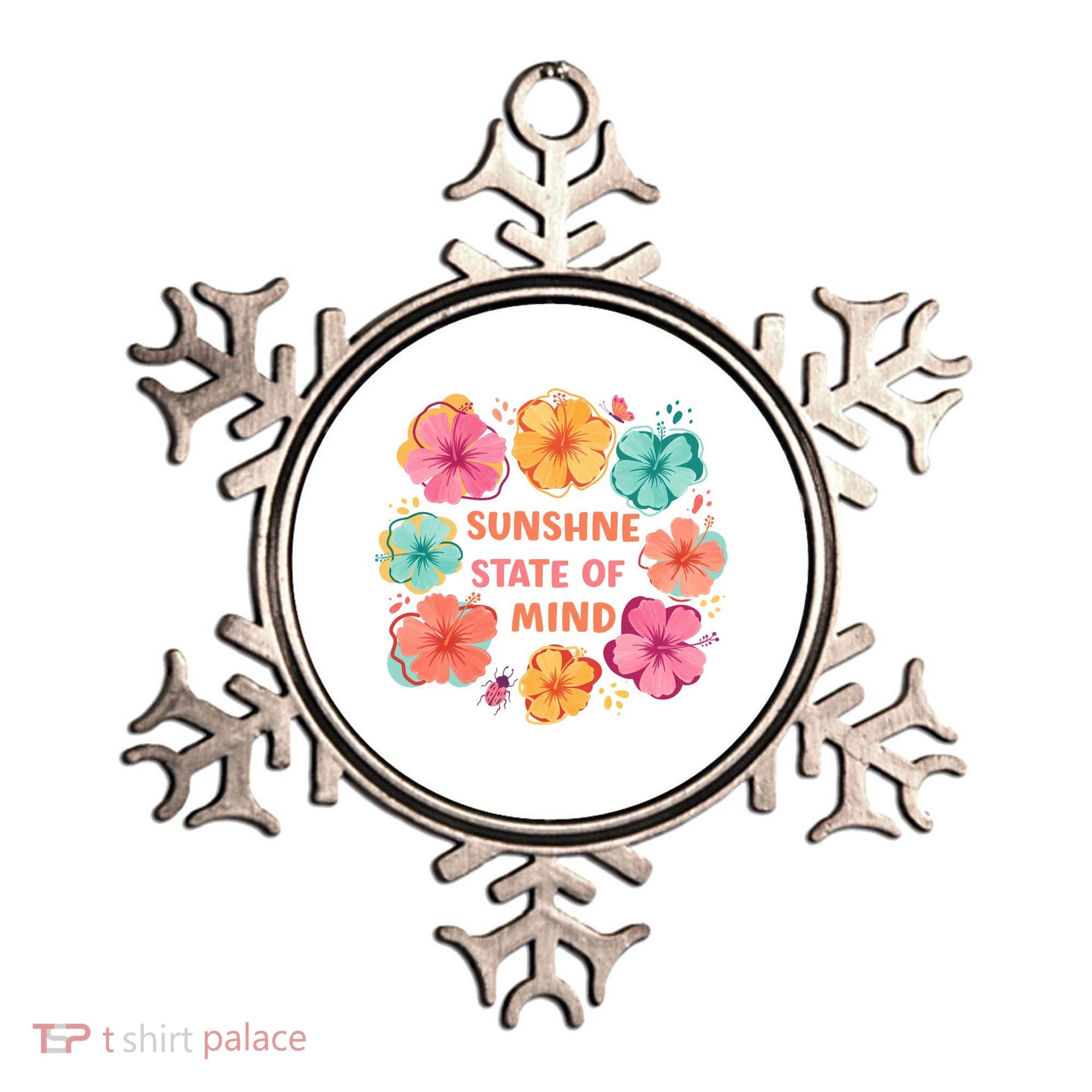 Sunshine State Of Mind Flower Floral Hibicus Tropical Ornament