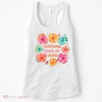 Sunshine State Of Mind Flower Floral Hibicus Tropical Women's Tank Top thumb 0