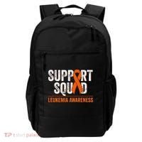Support Squad Orange Ribbon Leukemia Blood Cancer Awareness Backpack thumb 0