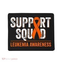 Support Squad Orange Ribbon Leukemia Blood Cancer Awareness Mousepad thumb 0
