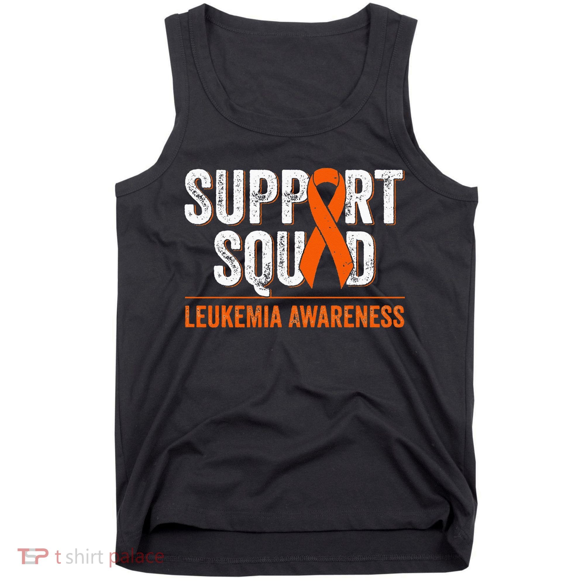 Support Squad Orange Ribbon Leukemia Blood Cancer Awareness Tank Top