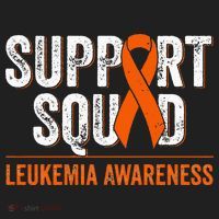 Support Squad Orange Ribbon Leukemia Blood Cancer Awareness Golf Towel thumb 3