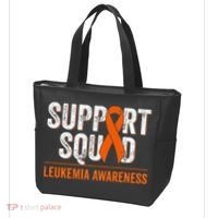 Support Squad Orange Ribbon Leukemia Blood Cancer Awareness Tote Bag thumb 3