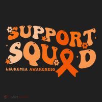 Support Squad Orange Ribbon Leukemia Blood Cancer Awareness Beanie thumb 2