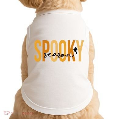 Spooky Season October Festive Halloween Doggie Tank