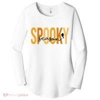 Spooky Season October Festive Halloween Women's Perfect Tri Tunic Long Sleeve Shirt thumb 0