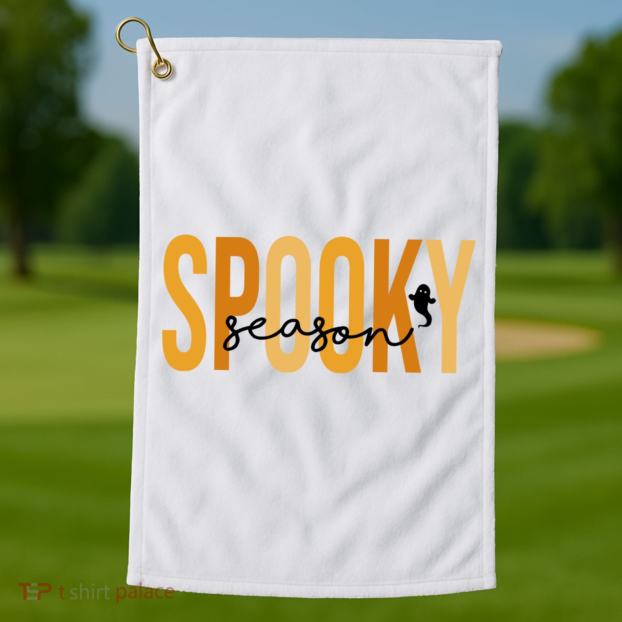 Spooky Season October Festive Halloween Golf Towel