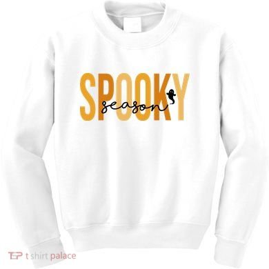 Spooky Season October Festive Halloween Kids Sweatshirt