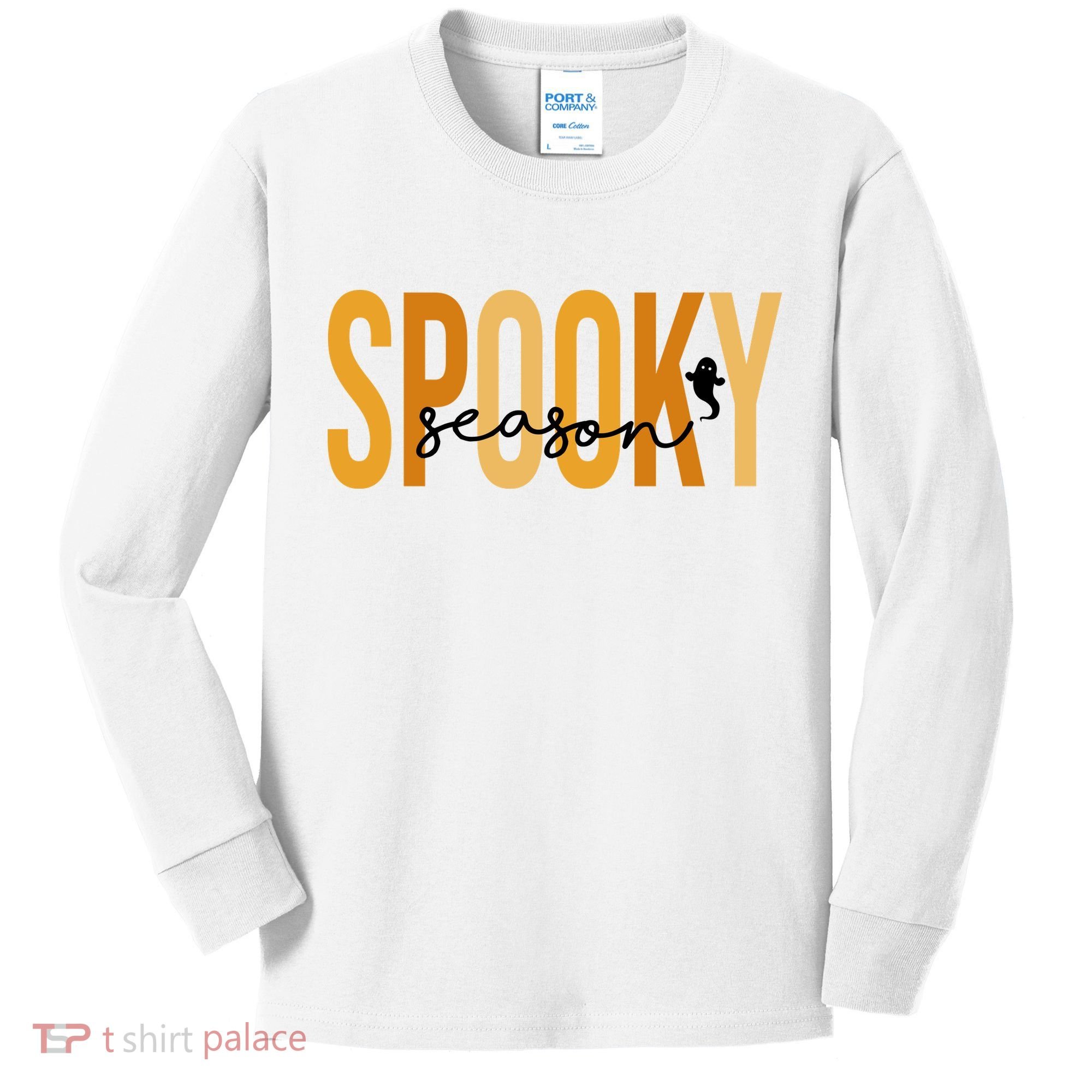 Spooky Season October Festive Halloween Kids Long Sleeve Shirt