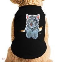 Schim Schimmel Original Artwork, White Tiger Cub Doggie Tank thumb 0