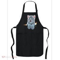 Schim Schimmel Original Artwork, White Tiger Cub Apron thumb 0