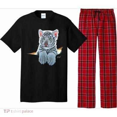Schim Schimmel Original Artwork, White Tiger Cub Pajama Set