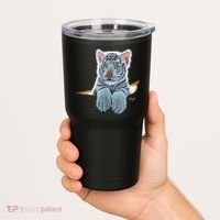 Schim Schimmel Original Artwork, White Tiger Cub Tumbler thumb 2