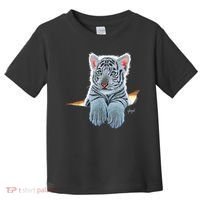 Schim Schimmel Original Artwork, White Tiger Cub Toddler T-Shirt thumb 0