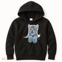 Schim Schimmel Original Artwork, White Tiger Cub Kids Hoodie thumb 0